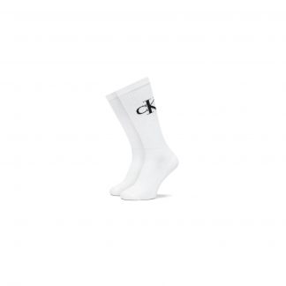 Calvin Klein CKJ MEN SOCK 2P MONOGRAM Άσπρο-Μαύρο