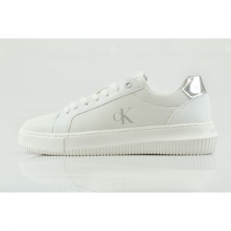 Calvin Klein CHUNKY CUPSOLE LOW MG Άσπρο-Ασημί