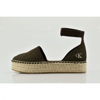 Calvin Klein Flatform Espadrille Sling Καφέ