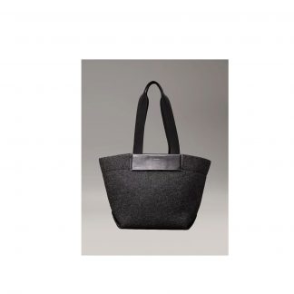 Calvin Klein CK RAFFIA MEDIUM SHOPPER Μαύρο