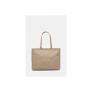 Calvin Klein SCULPTED SLIM TOTE 34 Taupe