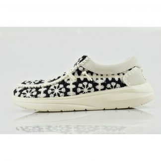 Hey Dude Wendy COMF Cottage Croche Άσπρο-Μαύρο