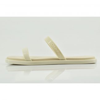 Calvin Klein Double Bar Slide - Jelly Ecru