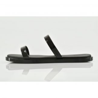 Calvin Klein Double Bar Slide - Jelly Μαύρο