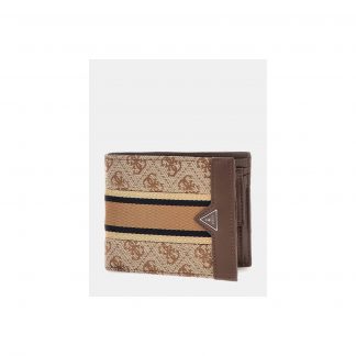 Guess MADRID BILLFOLD W COIN PO Μπεζ Logo